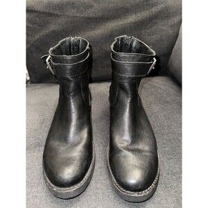 FRYE Women's Pippa Back Zip Short Ankle Boot Black Size 8.5